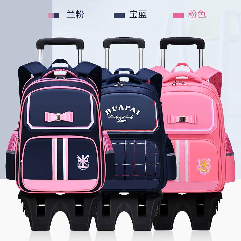 Trolley School Bag Primary School Boys and Girls Shoulder School Bag