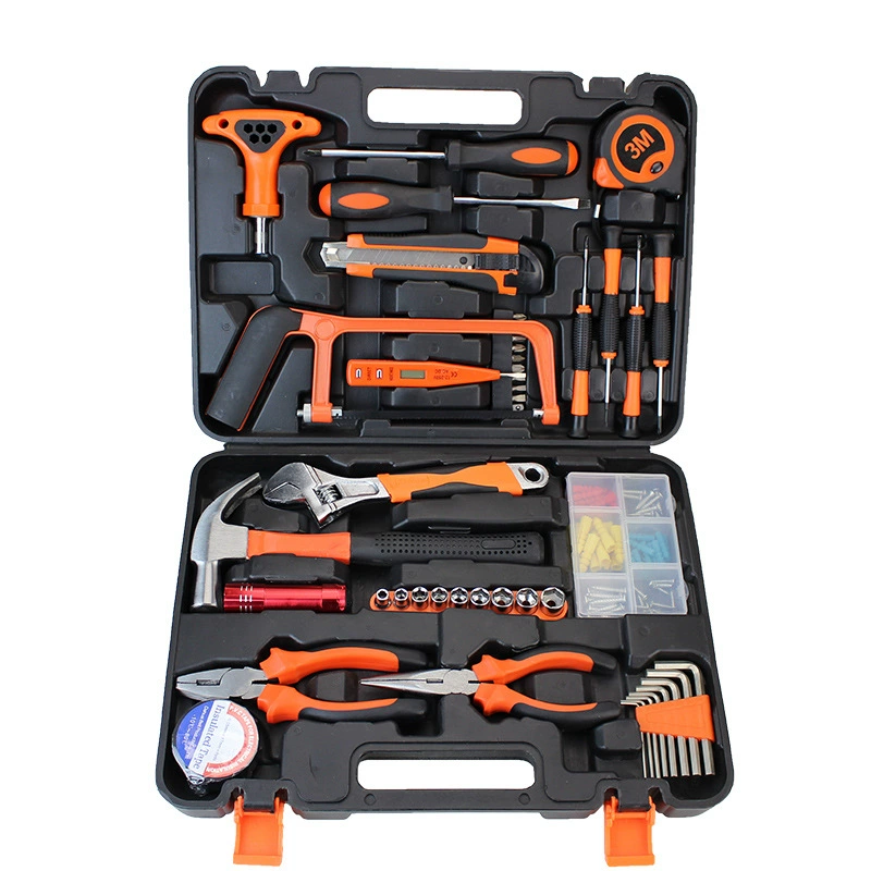 Hardware Toolbox Set, Multi-Piece Home Repair Kit, Portable Case, 9–157 pcs