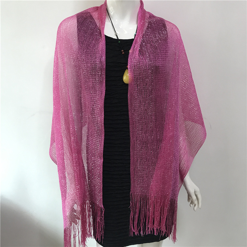 Women's Fashion Solid Color Polyester Tassel Shawls display picture 189