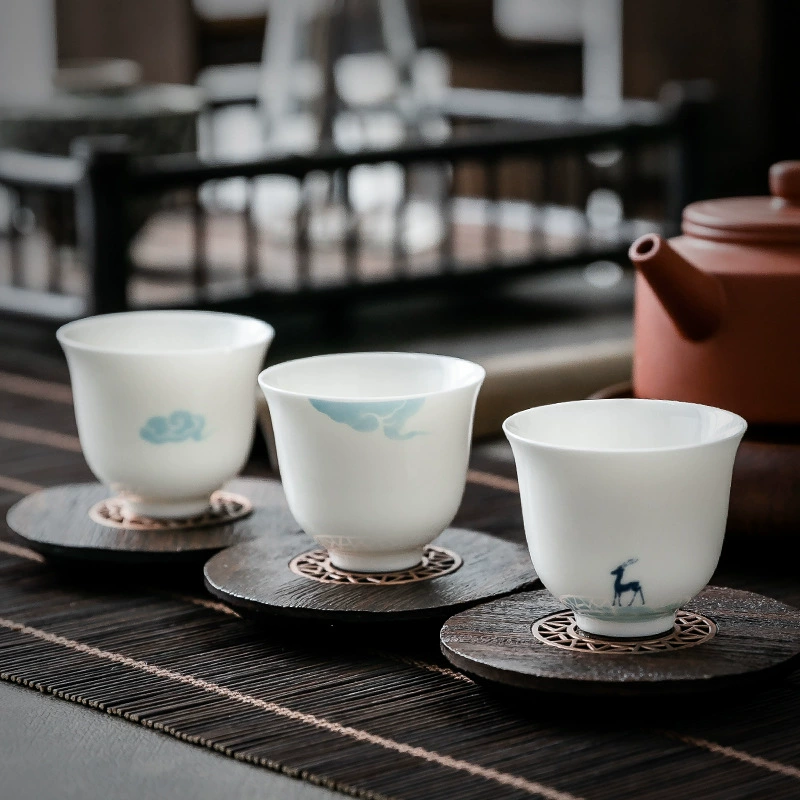 Синие-цветные чаи Lu Jade porcelain чайная чашка керамическая чашка персональная чашка фарфоровая чашка одна чашка кунг-фу чашка