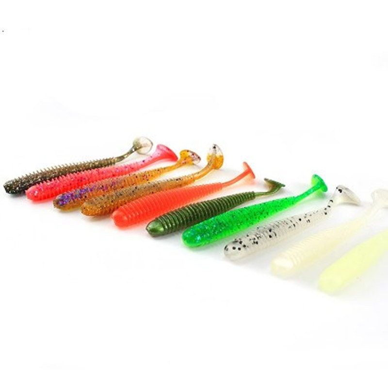 Bulk Paddle Tail Lures Soft Baits Bass Trout Fresh Water Fishing Lure