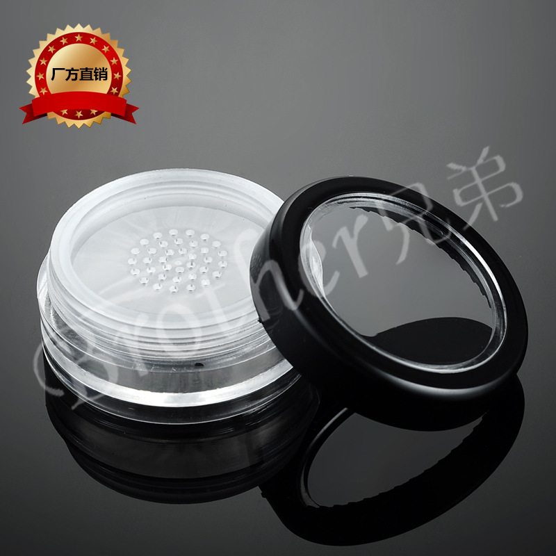En stock 10g caja de polvo suelto con aislamiento neto embalaje cosmético talco polvo miel polvo espinoso polvo de calor embalaje como caja vacía