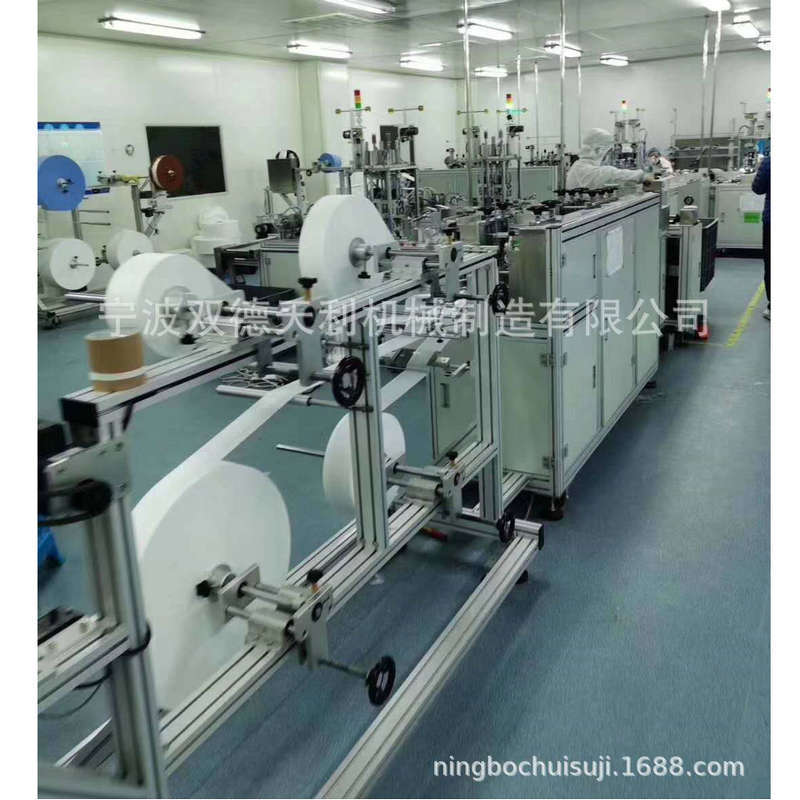 一次性口罩机 一拖二无纺布口罩机 全自动平面口罩机厂家