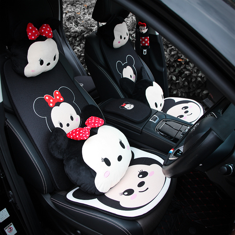 汽车坐垫单片冬季短毛绒女神款四季通用单个屁屁垫网红可爱后排