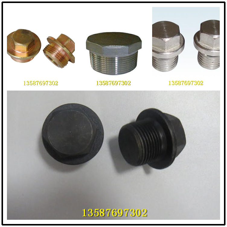 [生产厂家]外四方油塞螺塞 高强度外六角油塞堵头 螺塞 油封