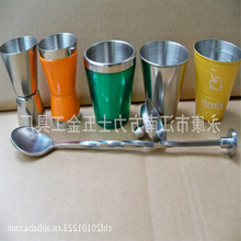 不锈钢量杯，双头量杯，计量杯，双头不锈钢盎司杯