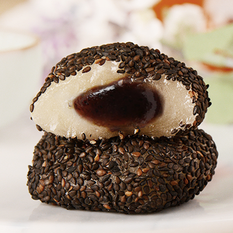 台湾闽南特产麻薯干吃汤圆月饼茶点零食400g-1000g混味批发