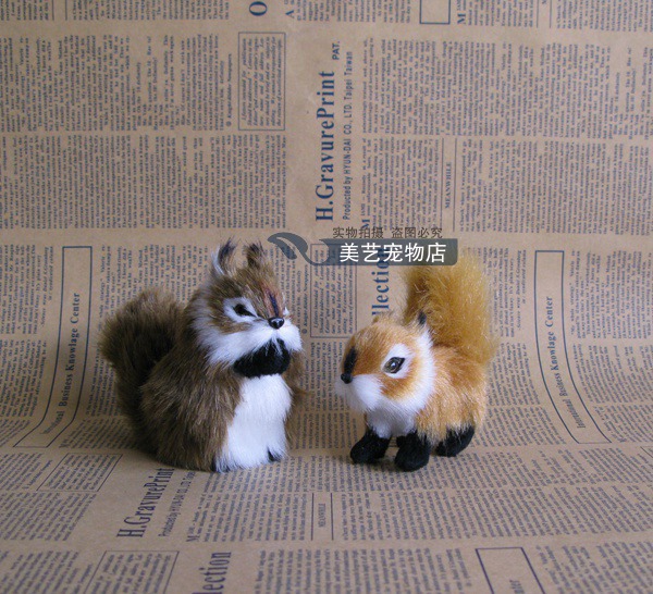 美藝仿真松鼠毛仿真動物家庭擺件拍攝道具送禮新奇禮品 松鼠樂園