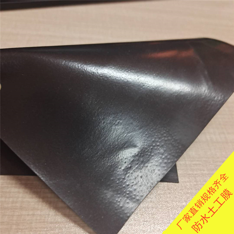 HDPE土工膜防水防渗加厚黑色土工膜水产养殖膜鱼塘荷塘护坡防水膜