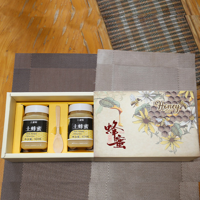 Gift box honey wholesale Farm Native Sange honeybee crystal Soil honey collocation Gift box packaging Holidays Gifts