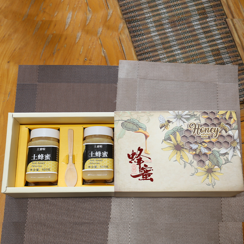 Gift box honey wholesale Farm Native Sange honeybee crystal Soil honey collocation Gift box packaging Holidays Gifts