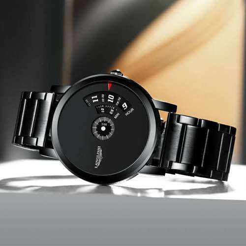 Langlish/LLS Waterproof Men's Watch Male Student Korean Style Trendy Versatile Steel Couple Automatic Non-Mechanical Watch