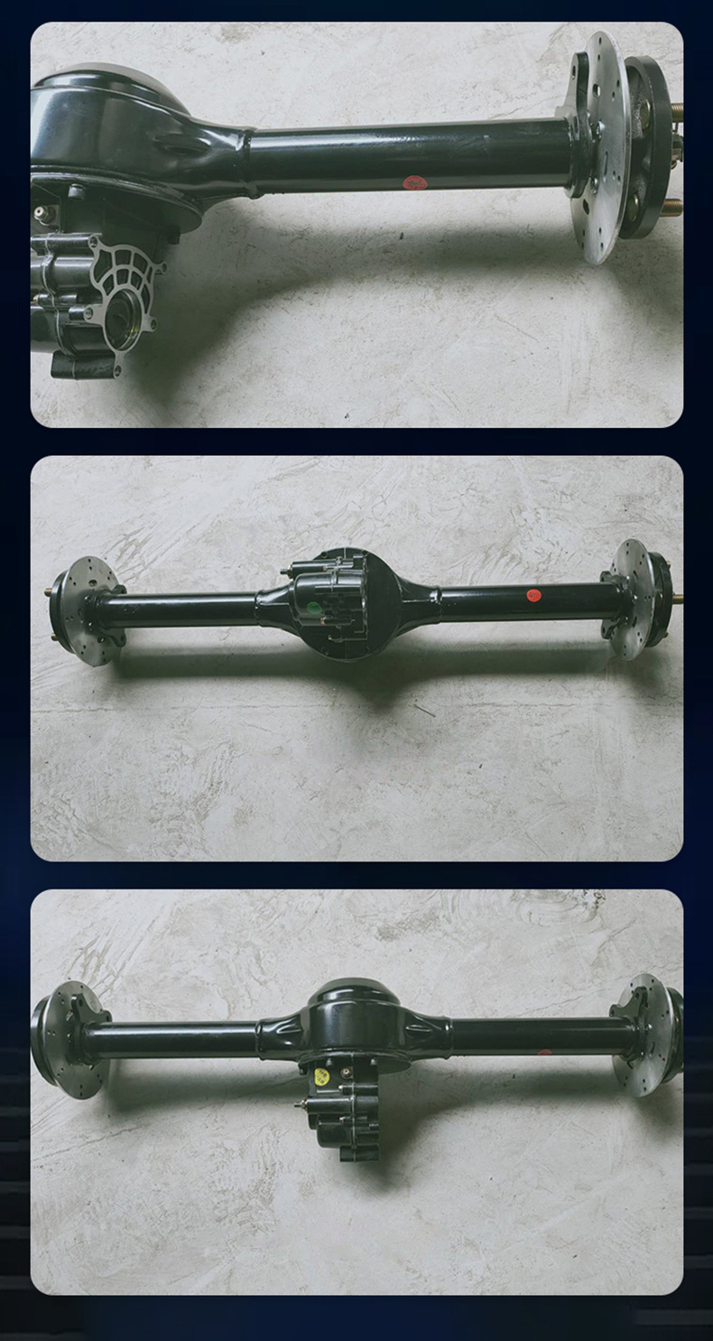Electric Three-Wheel and Four-Wheel Vehicle 160 Drum Brake Rear Axle 500W Integrated Drum Brake Rear Axle Assembly with Gear Shift 1500W Motor