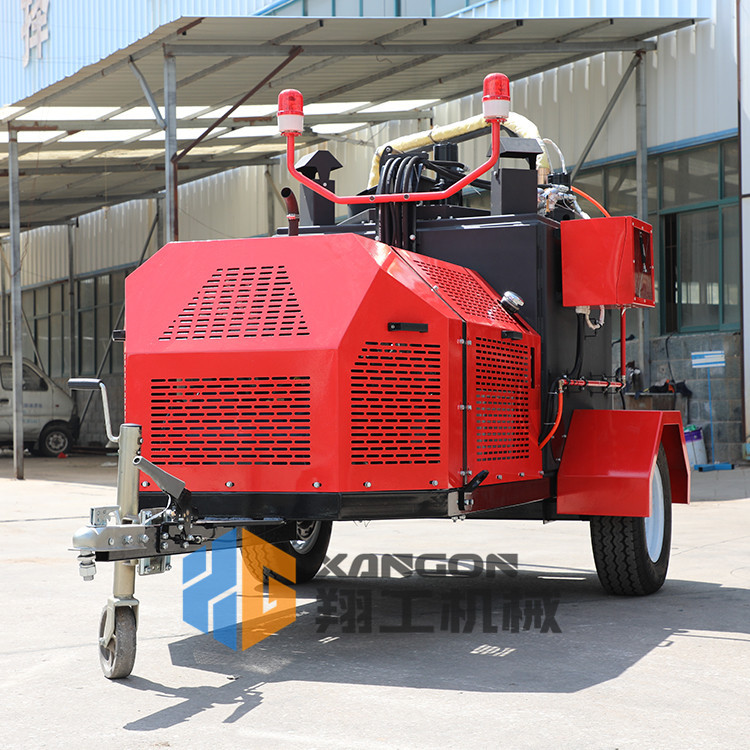 高原用路面修补牵引式沥青灌缝机350升沥青路面灌缝机