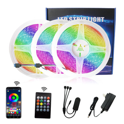 LED music Bluetooth mobile phone APP Intelligent Control 5050RGB 30 Light/rice Colorful Light belt suit