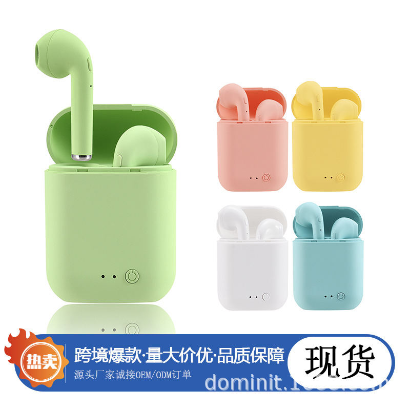 Transfronterizo i7mini2 macaron auriculares Bluetooth Segunda Generación TWS binaural 5,0 estéreo deportes i12 auriculares inalámbricos