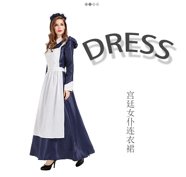 Halloween cosplay retro palace Western house maid dress nihaostyles wholesale halloween costumes NSPIS82038