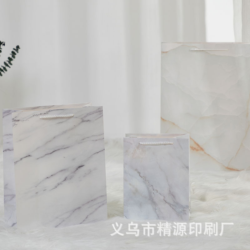 厂家直销大理石印花礼品袋服装袋逛街手提礼物袋可定制尺寸|ms