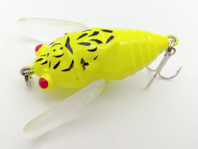 Lifelike Cicada Fishing Tackle Lures, Artificial Freshwater Swimming Bait Crankbaits