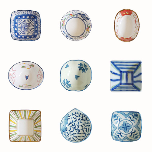 西田木雨珍味异形碗日式陶瓷餐具创意酱料蘸酱调料小碗家用酱油碟