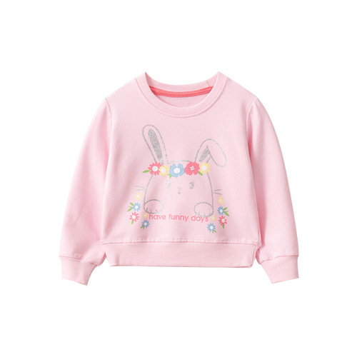 malwee girls sweatshirt new style fashionable baby children's autumn bottoming shirt trendy European and American children's clothing drop shipping