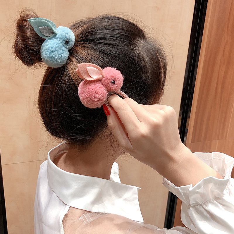 Cute Bunny Hair Rope Fashion Headband display picture 1