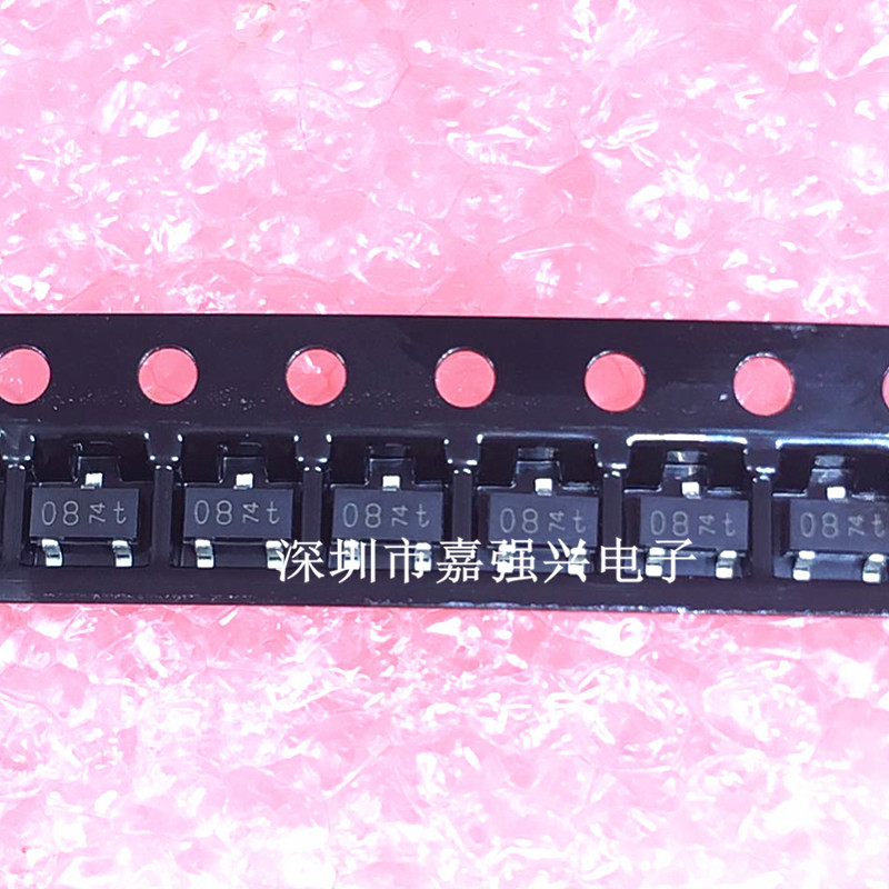 全新 PDTC144EK 丝印08 封装SOT-23 贴片数字带阻三极管