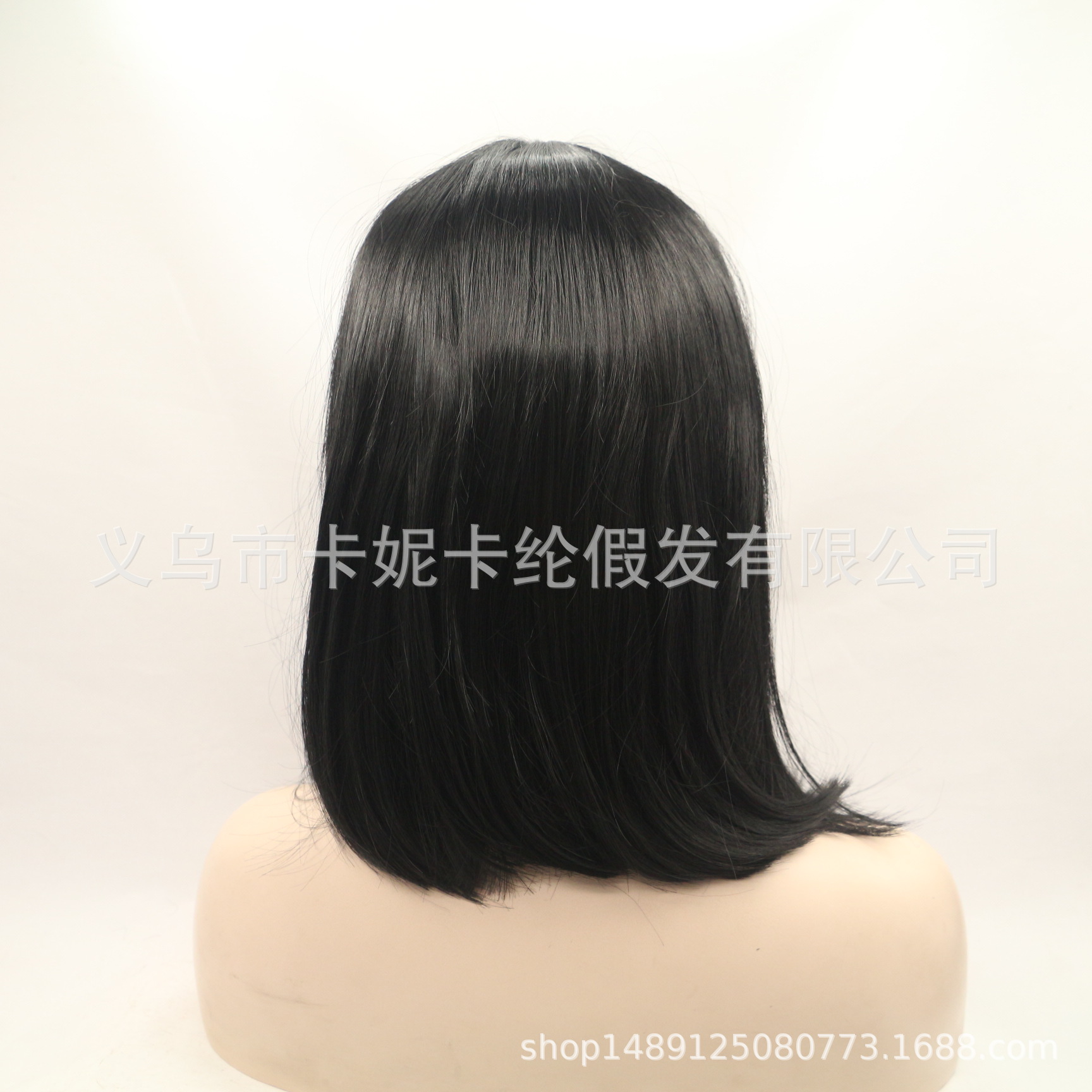 Cabello corto de moda europea y americana, peluca de fibra química, tocado femenino, funda de encaje al por mayor