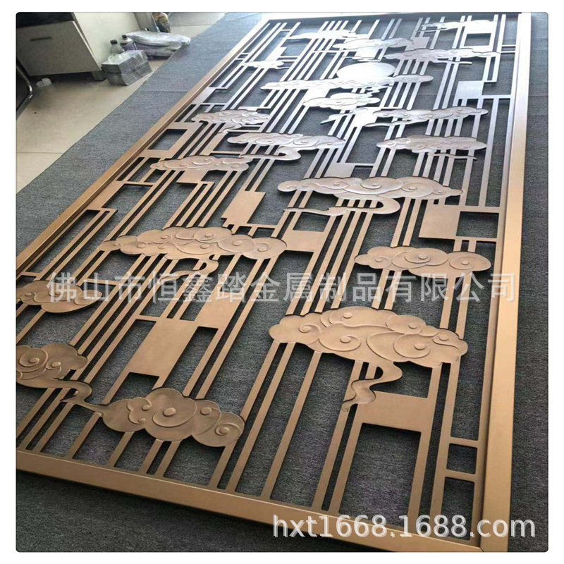 承接各种不锈钢屏风隔断  园建金属烤漆特色廊架景墙 制作安装