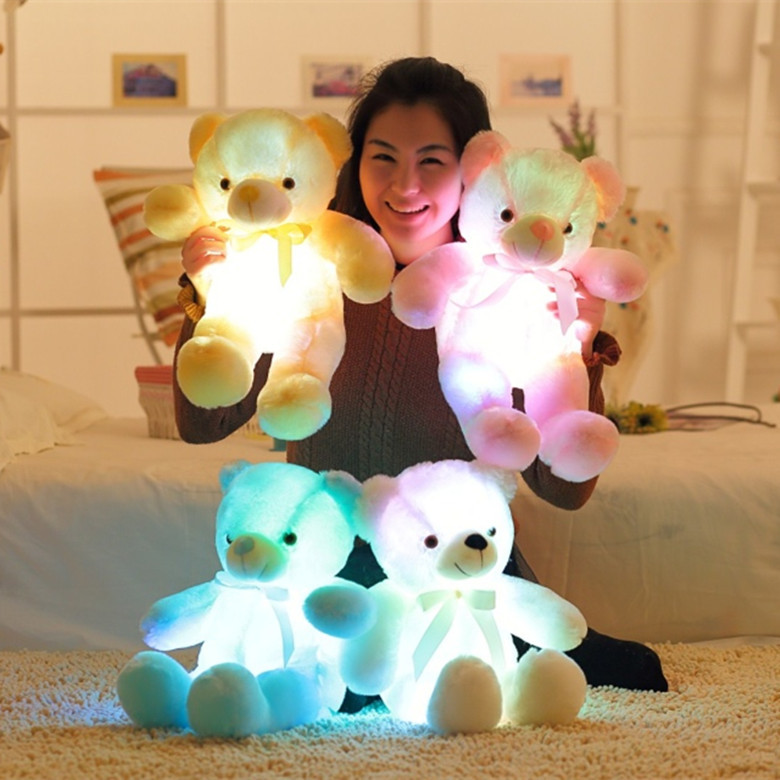 Bow tie teddy bear luminous bear ragdoll...