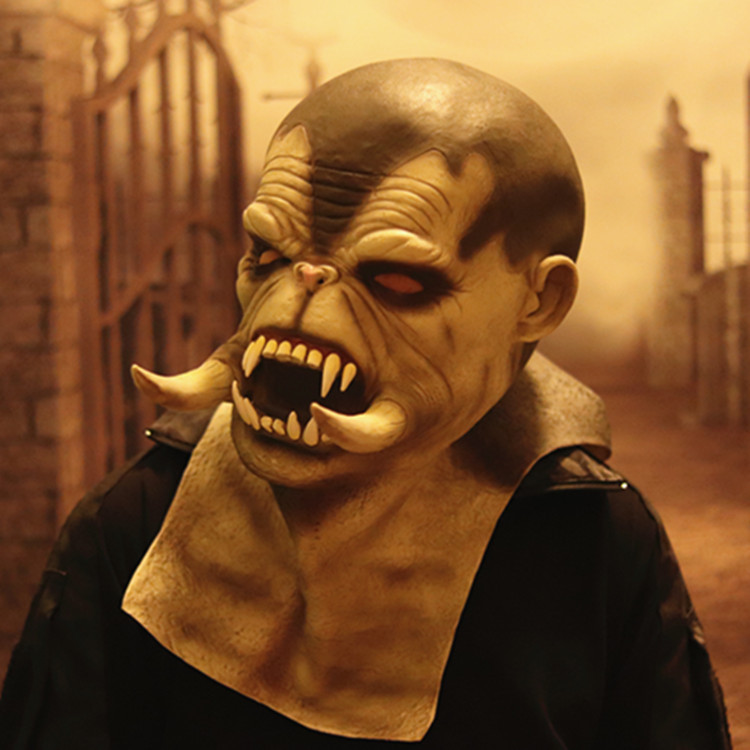 Monster máscara de Halloween horror apoyos rendimiento personas dientes largos monstruo sombrerería suministro directo fábrica