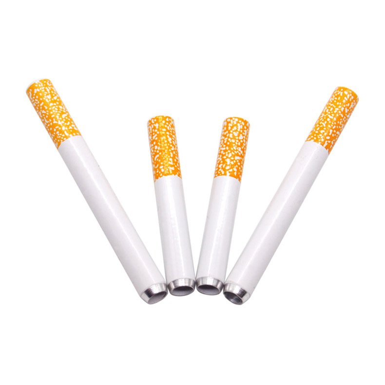 Manufacturer of cross-border cigarette pipes, small, portable and multi-functional, aluminum alloy shaped pipes and smoking utensils 3