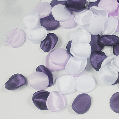 Organza de seda artificial pétalos de rosa boda luminosa crema dispersos pétalos decoración del partido DIY regalo