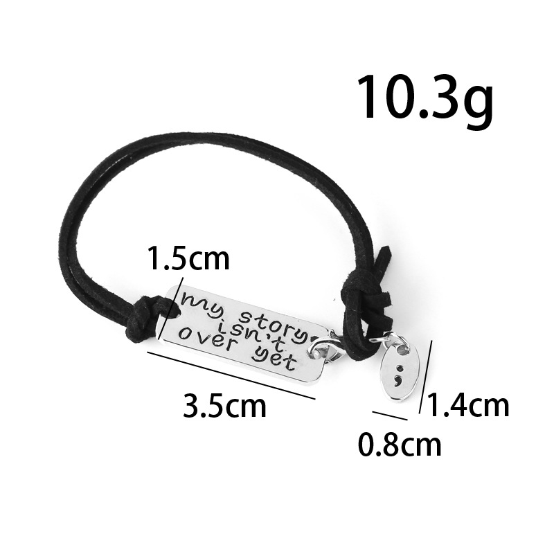 Fashion Men's Letters Bracelet Wholesale  Alloy Inspirational Bracelet Nihaojewelry display picture 1