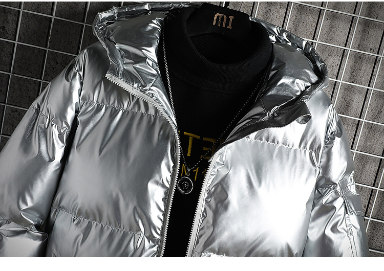 Heren puffer jacket met capuchon reflecterende afwerking winterjas_voghion.com