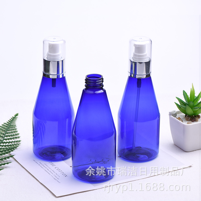 200mlAS罩粉泵鸭嘴瓶塑料瓶 电化铝乳液瓶旅行按压分装瓶24/410