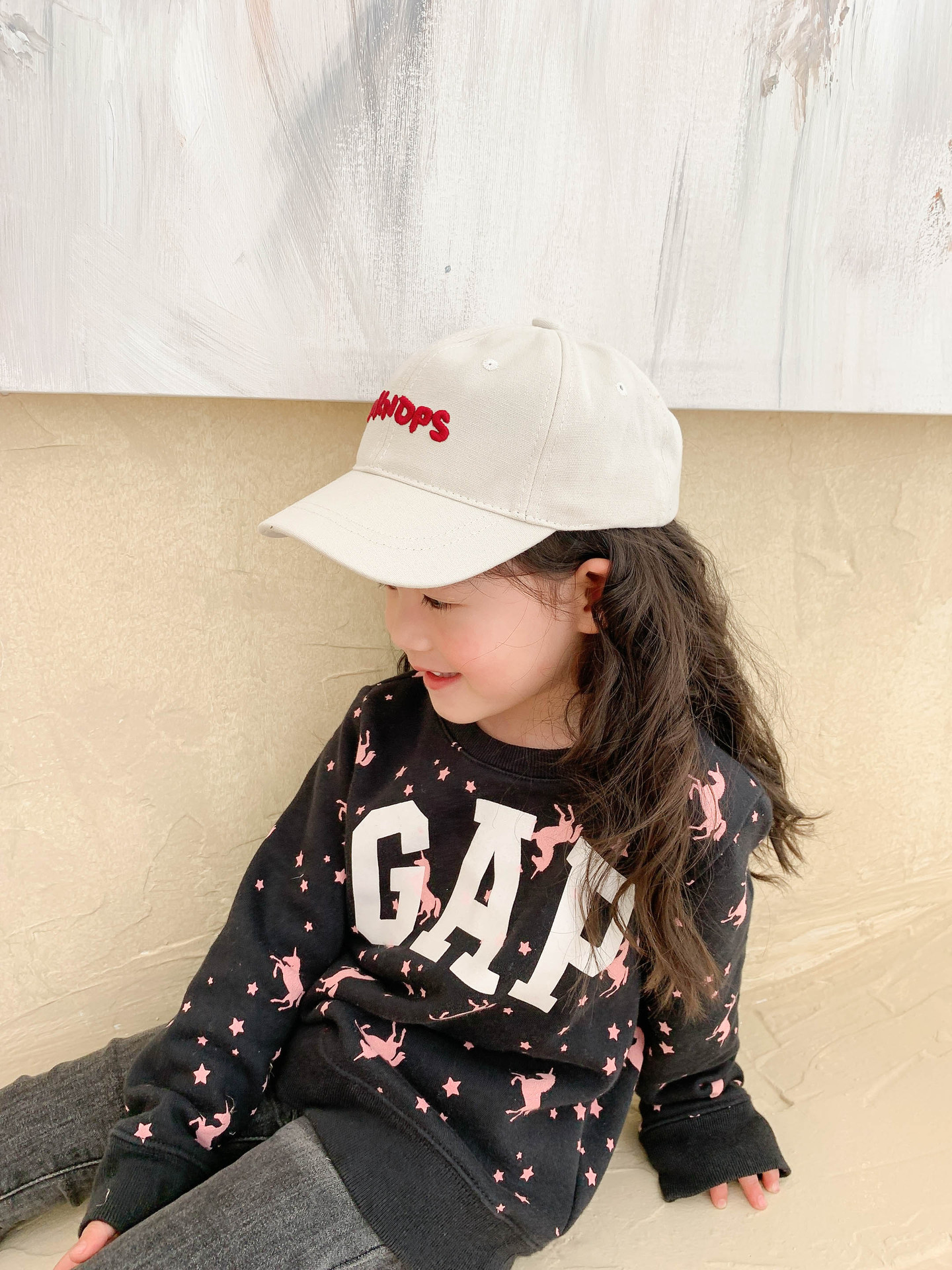 Spring and summer letter embroidery children s cap  NSCM41314