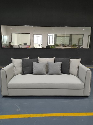 modern Simplicity Cashmere Fabric art a living room furniture Down Three sofa combination high-grade hotel Flats customized