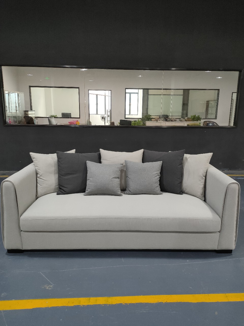 modern Simplicity Cashmere Fabric art a living room furniture Down Three sofa combination high-grade hotel Flats customized