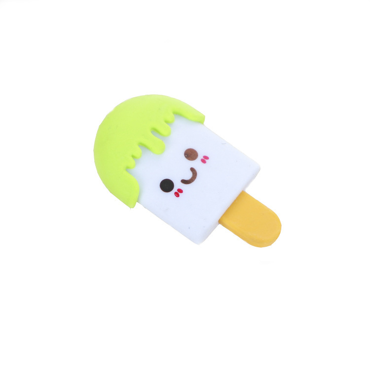 Dibujos animados paleta forma borrador estudiante escuela suministros lindo desmontable juguete borrador niños regalo al por mayor