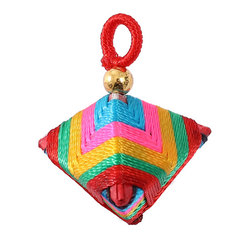 Dragon Boat Festival colorful rope small rice dumpling pendant ethnic style hand-woven Dragon Boat Festival rice dumpling diy bracelet accessories