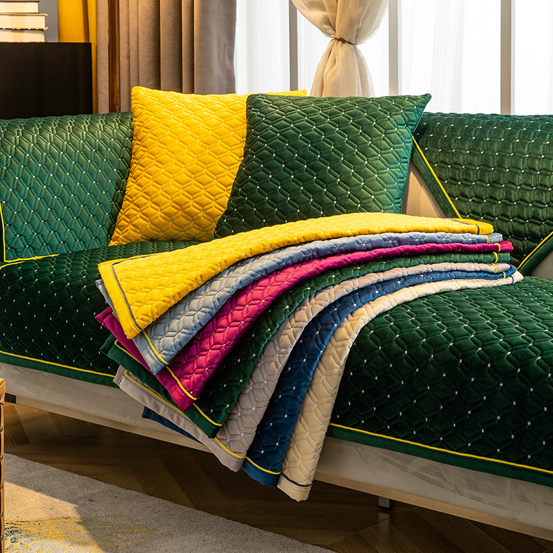 輕奢北歐皮沙發墊套罩巾四季通用簡約現代防滑冬季時尚高檔坐墊子