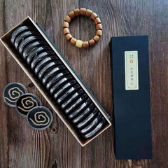 Nha Trang Agarwood Incense, No Additives, Natural, with Elegant Cloud Pattern—Pure Agarwood Coil Incense, Free of Binders and Fillers, Inspired by the Timeless Elegance of India's Ancient "Oriental Fragrance" in a Gooseberry-Themed Setting.