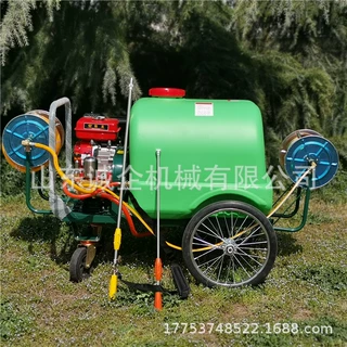 工厂加工300升500升汽油动力推车式高压喷雾器车载式电动打药机