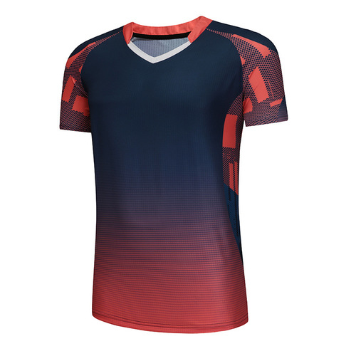 Summer Slimming Badminton Skirt Women's Sport Set Short Sleeve Quick Dry Table Tennis Clothes Men's Team Training Printed