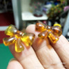 Factory spot implanted velvete beads small jewelry clothing Korean version of butterfly acrylic environmentally friendly spray soft bead plush bead hair accessories