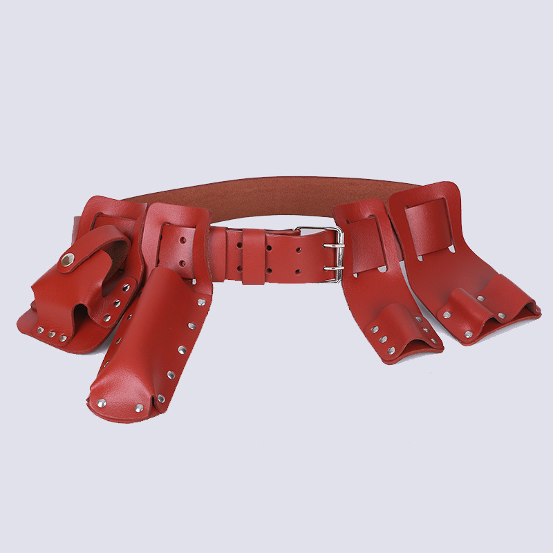 Los fabricantes suministran conjunto de abrazadera de cinco piezas traje conjunto de abrazadera eléctrica Kit de andamios de cinco piezas cinturón conjunto de abrazadera de piel de vaca