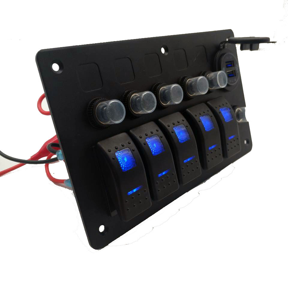 WB-BASP033 5+1 带过载保护器 车充 (3)