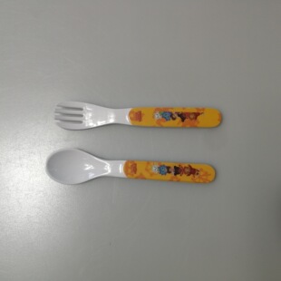 �ܰ�������;߃�ͯ��ͨ�;߲��׳� melamine kids spoon fork
