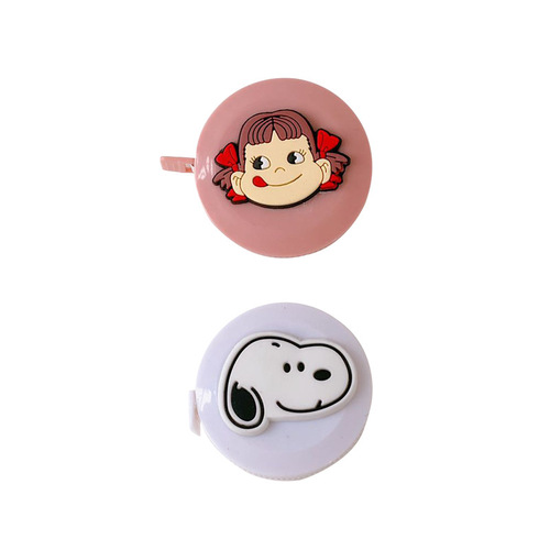 Leather tape measure cartoon cute measuring waist and bust portable mini small clothes measuring tape soft tape measure